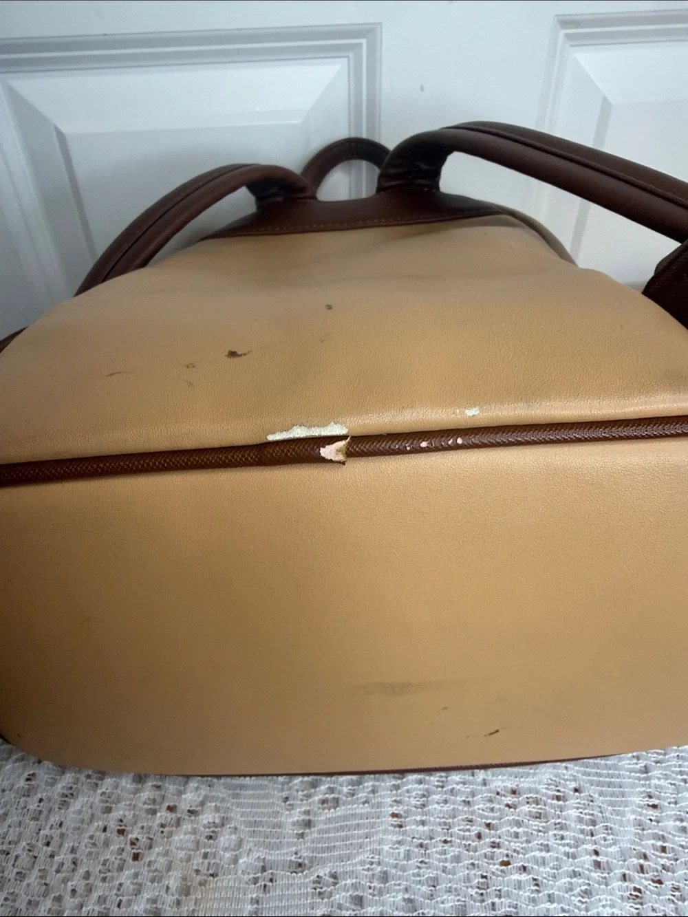 Disney x Loungefly 101 Dalmatians Brown corduroy Mini Backpack RARE